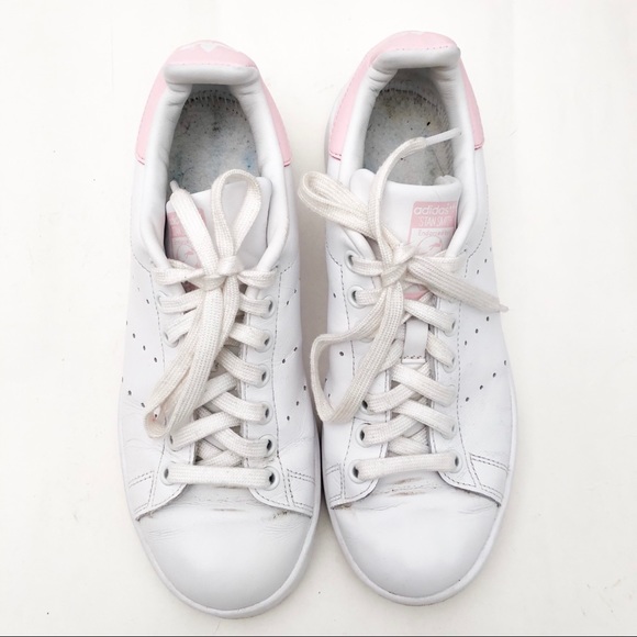 adidas Shoes - Adidas Stan Smith Leather White Pink GUC 7.5